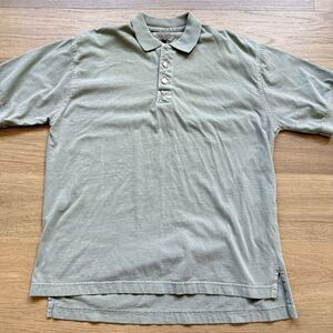 Vtg True Grit Shirt Men Medium Polo Green Vintage USA Made Retro